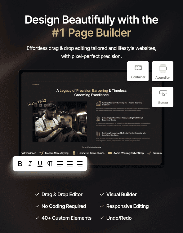 Kre8 | Barber Shop & Hair Salon WordPress Theme - 6