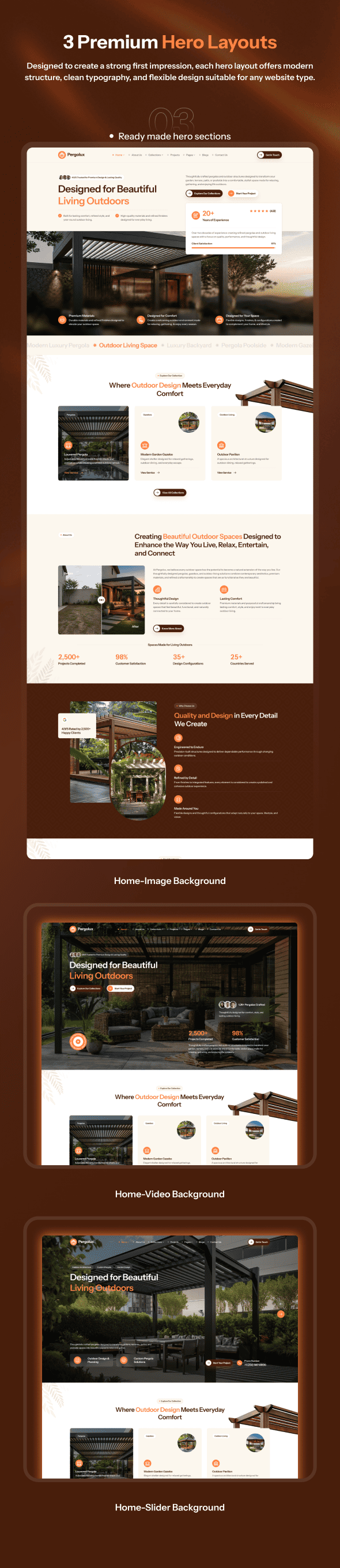 Pergolux | Pergola, gazebo & Outdoor Living WordPress Theme - 3