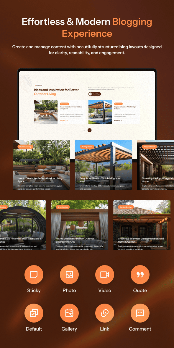 Pergolux | Pergola, gazebo & Outdoor Living WordPress Theme - 5