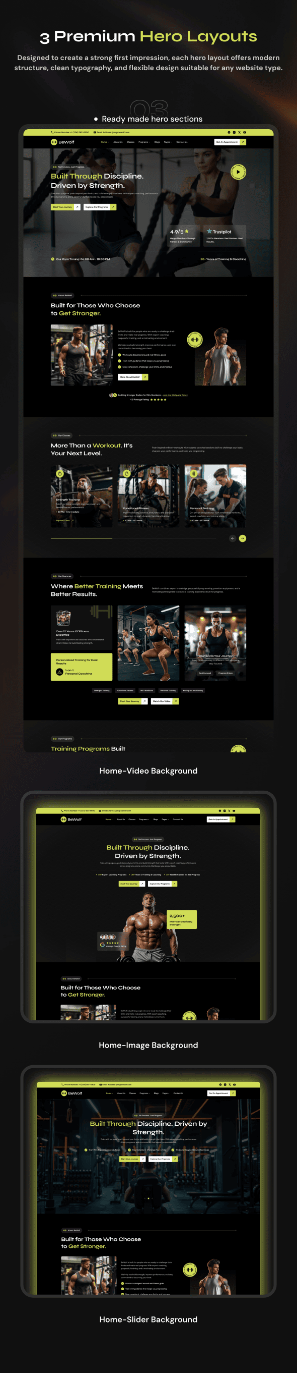 BeWolf | Fitness & Gym WordPress Theme - 3