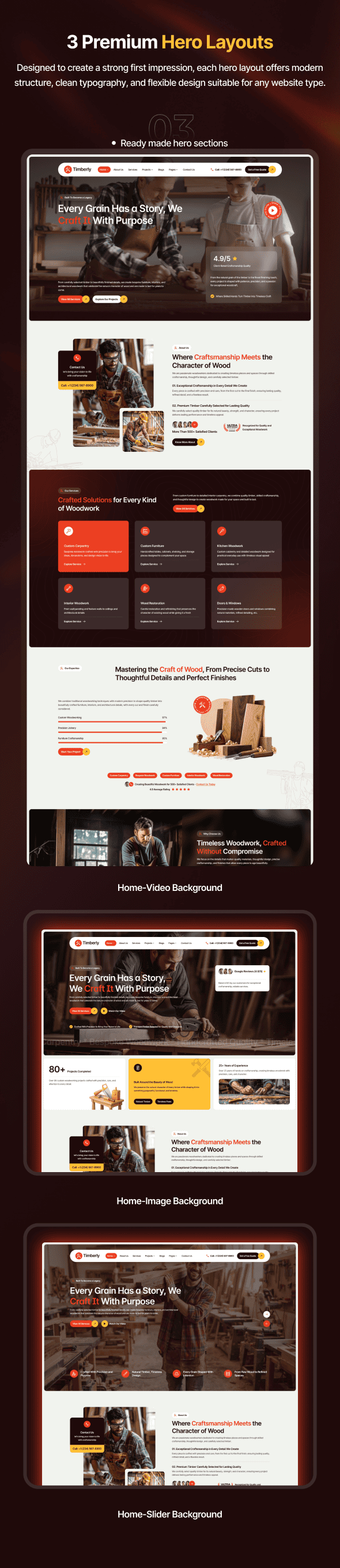 Timberly | Carpenter, Wood & Forestry WordPress Theme - 3